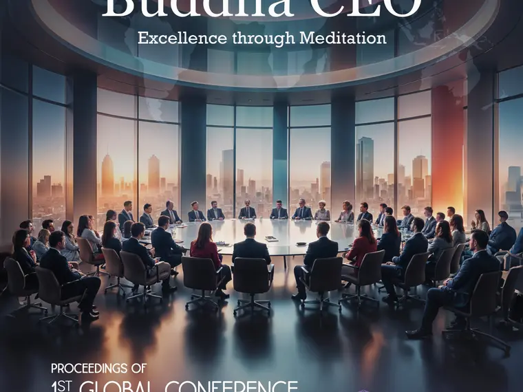 Meditation leaders conference cover page design